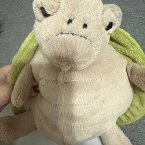 Plush jellycat Turtle Toy - Tan and Green